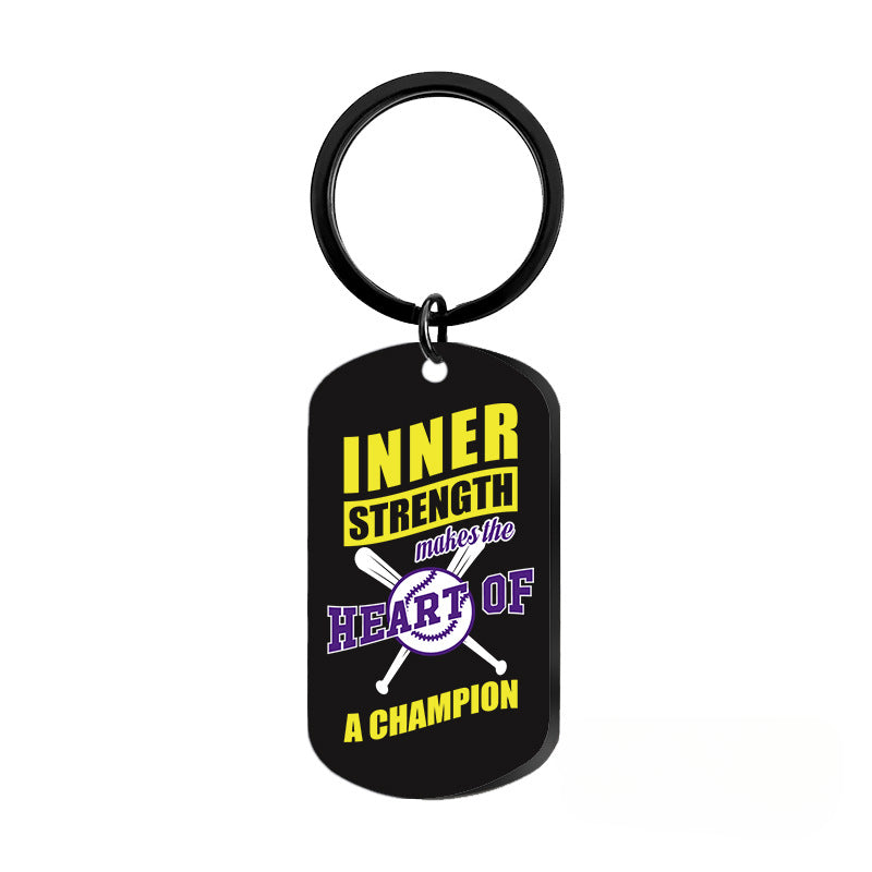 Wholesale Softball Baseball Sports Metal Keychains